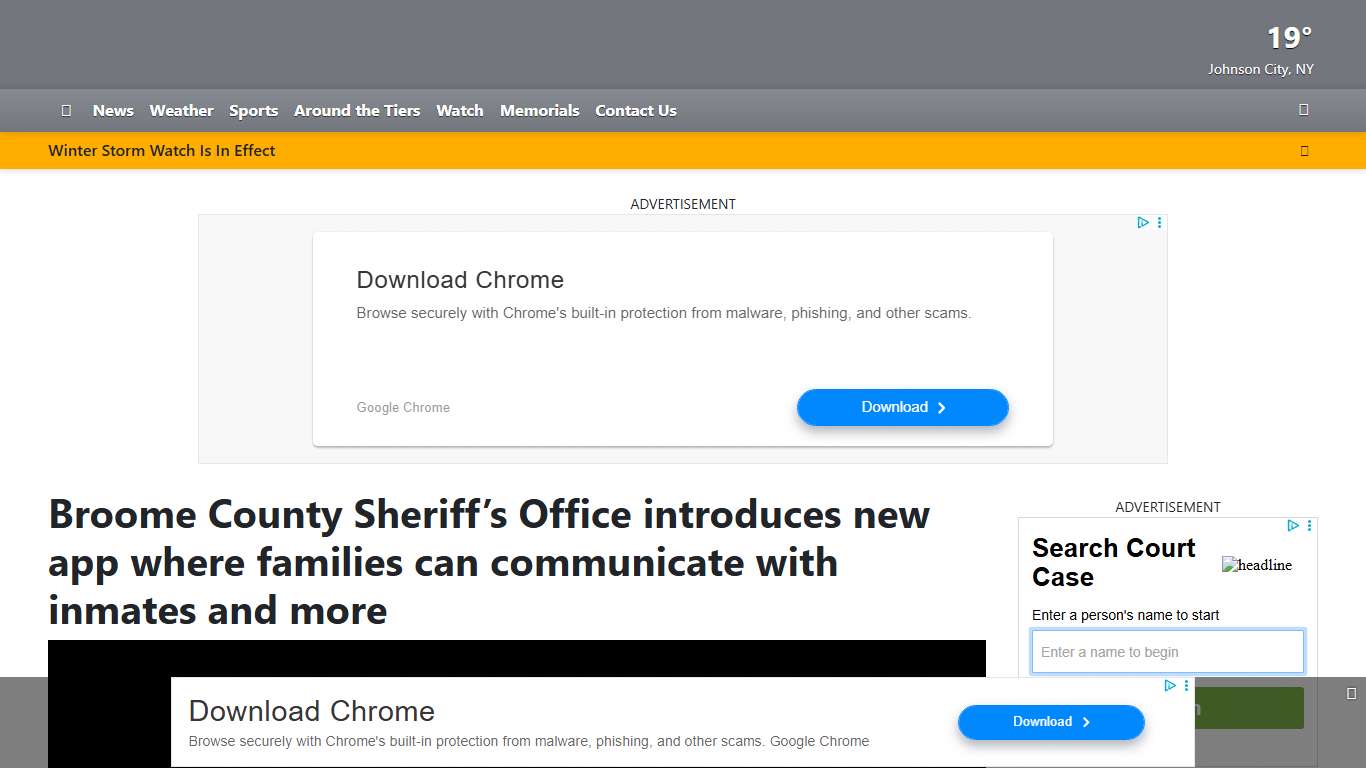 Broome County Sheriff’s Office introduces new app where families can communicate with inmates and more